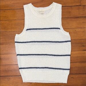 Thread & Supply Cream and Black Knit Top